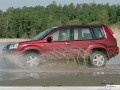 Nissan X Trail through water wallpaper