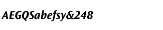 Sands Serif fonts J-Q: Ocean Sans Bold Italic