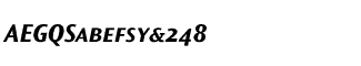 Sands Serif fonts J-Q: Ocean Sans Bold Italic SmallCaps Package