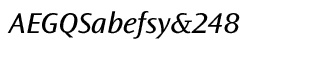 Sands Serif fonts J-Q: Ocean Sans Book Semi Ext Italic