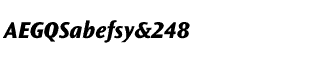 Sands Serif fonts J-Q: Ocean Sans Extra Bold Italic