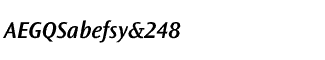 Sands Serif fonts J-Q: Ocean Sans Semi Bold Italic