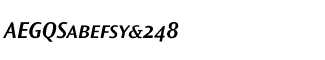 Sands Serif fonts J-Q: Ocean Sans Semi Bold Italic SmallCaps Package