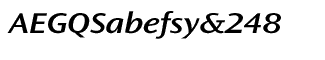 Sands Serif fonts J-Q: Ocean Sans SemiBold Ext Italic