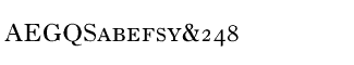 Old Style fonts: Old Style 7 SmallCaps & OSF