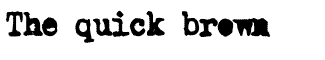 Typewritten fonts: Old Typewriter Simplified