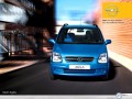 Opel wallpapers: Opel Agila blue front profile  wallpaper