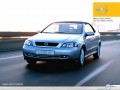 Opel Astra Cabrio front view in street  wallpaper