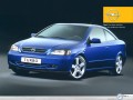 Opel wallpapers: Opel Astra Coupe blue front profile  wallpaper