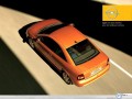 Car wallpapers: Opel Astra Coupe orange up view wallpaper