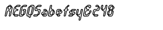 Digital fonts G-Z: Orgasmia Outline Italic