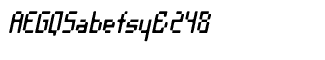 Digital fonts G-Z: Orgasmia Three Sixty Italic