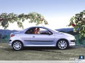 Car wallpapers: Peugeot 206 CC side view wallpaper