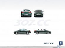Peugeot 307 CC all views wallpaper