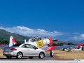 Peugeot wallpapers: Peugeot 307 CC and airplane wallpaper