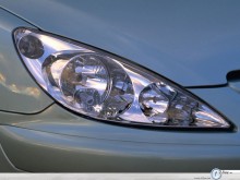 Peugeot 307 SW headlight zoom wallpaper