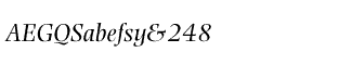 Serif fonts O-S: Photina Italic