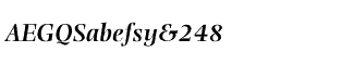 Serif fonts O-S: Photina Semibold Italic