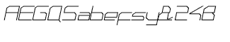 Futuristic fonts P-Z: Phuture Squared Closed Italic