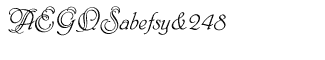 Romantic fonts: Phyllis Initials CE