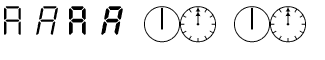 Commercial Fonts: PIXymbols Digit & Clocks