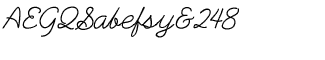 Handwriting fonts K-Y: Plain Pensle Italic