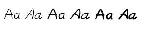Handwriting fonts K-Y: Plain Pensle Volume