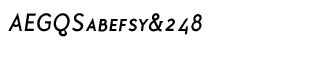 Polymer fonts: Polymer Medium Caps Italic