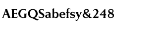 Serif fonts O-S: Pompei DemiBold