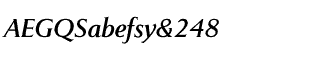 Serif fonts O-S: Pompei Regular Italic