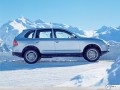 Porsche Cayenne snow mountain view  wallpaper