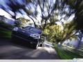 Porsche wallpapers: Porsche Cayenne under trees wallpaper