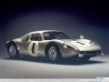 Porsche History silver in light wallpaper