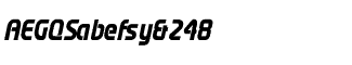 Prosper fonts: Prosper Open Condensed Bold Italic