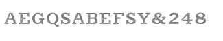 Serif fonts O-S: Putney Shaded