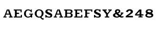Serif fonts O-S: Putney Solid