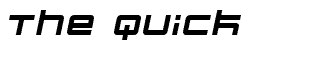 Futuristic fonts: Quark Italic