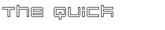 Futuristic fonts P-Z: Quark Outline