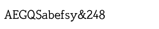 Serif fonts O-S: Quicktype Regular