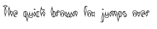 Handwriting fonts: Quill Experimental OBRK