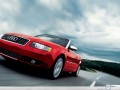 Car wallpapers: Red Audi A4 Cabrio sky view wallpaper