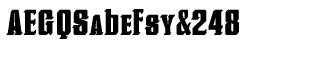 Serif fonts O-S: Redeye Serif Block