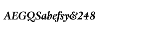Serif fonts O-S: Regent Bold Italic Package
