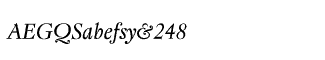 Serif fonts O-S: Regent Italic Package