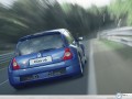 Renault wallpapers: Renault Clio blue back view  wallpaper