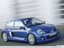 Renault Clio by building material wallpaper