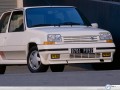 Renault History R5  white front profile wallpaper
