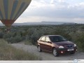 Renault Logan and air baloon wallpaper