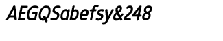 Sands Serif fonts Q-T: Revalo Modern Bold Italic
