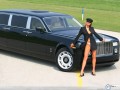 Free Wallpapers: Rolls Royce sexy pose wallpaper